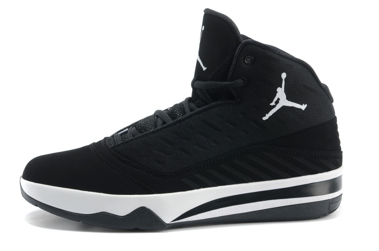 Jordan B`MO Black White Shoes - Click Image to Close